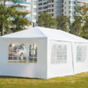 Toldo Carpa Reforzado 3x6 Metros Carpa Blanco Paredes Ventanas