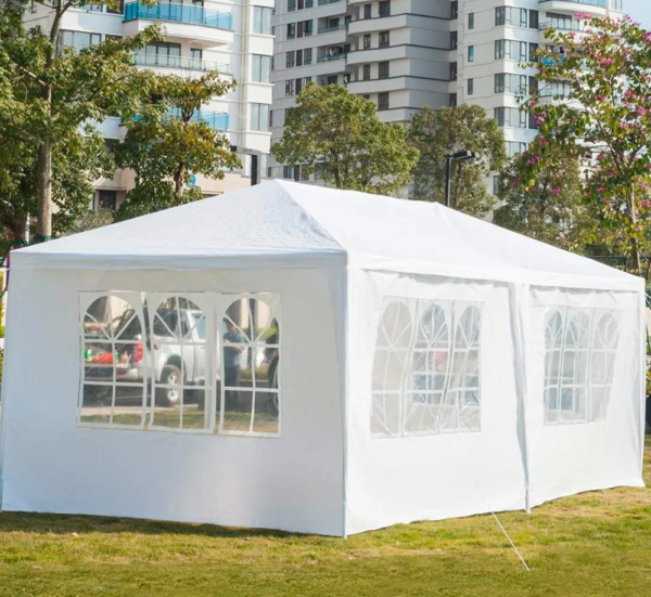 Toldo Carpa Reforzado 3x6 Metros Carpa Blanco Paredes Ventanas