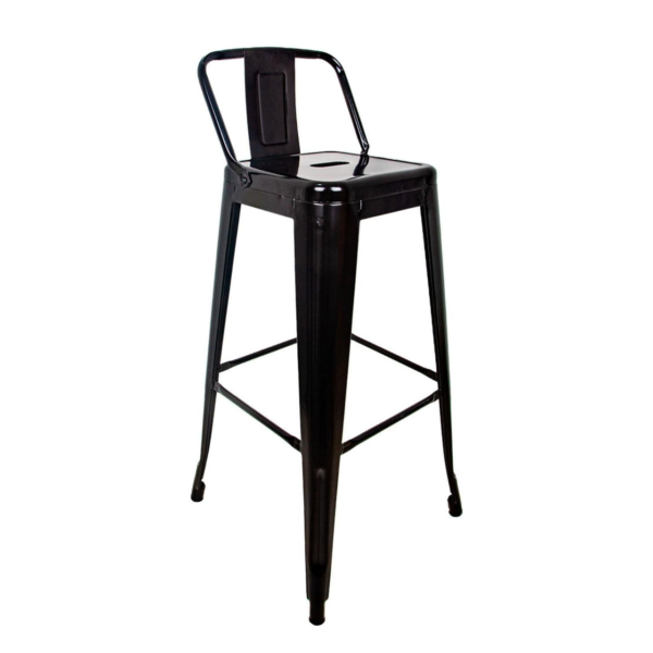 Banco Alto Respaldo Tipo Tolix Vintage Minimalista Moderno