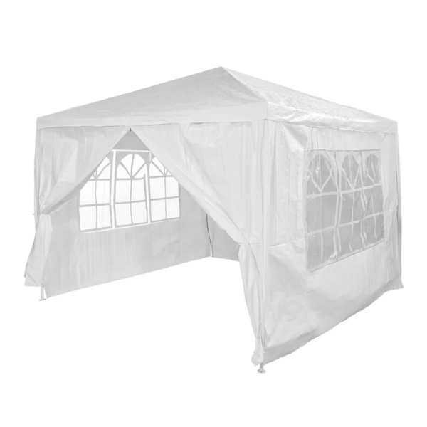 Toldo Carpa 3x3 m Armable con 4 Paredes Impermeable Portátil