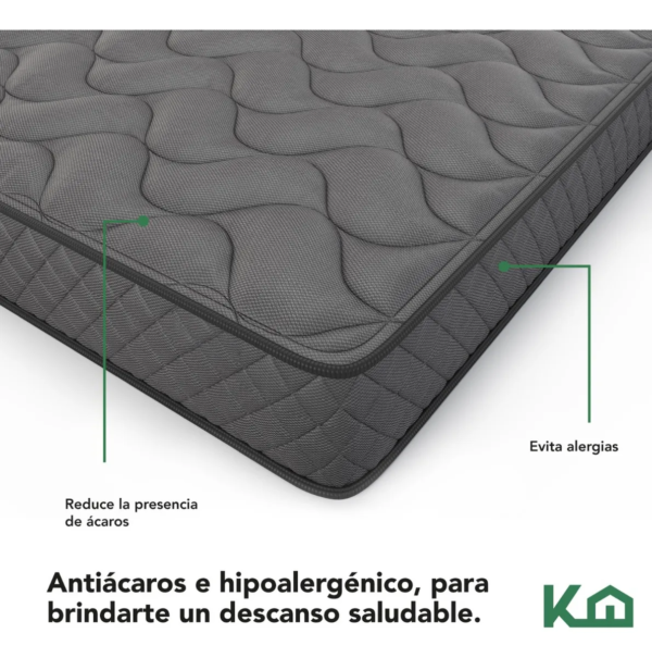 Colchon Matrimonial En Caja 15 cm Alto Memory Foam