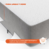 Colchon Individual 120 cm Plegable Seccionado Con Maleta