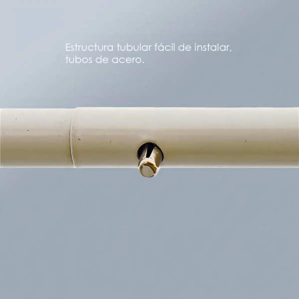 Toldo Carpa 3x9 m Armable Impermeable Con Paredes Ventana y Puerta Color Blanco
