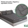 Colchon Matrimonial En Caja 15 cm Alto Memory Foam