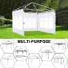 Set de 6 Paredes Cortinas 3x2 con Ventana Todo uso Impermeable