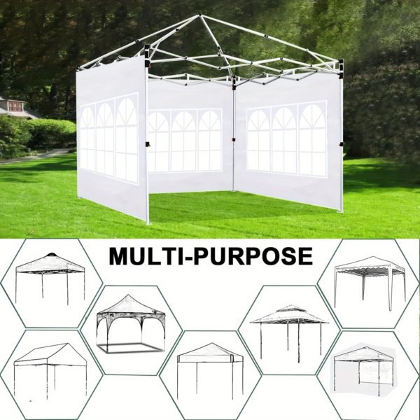 Set de 6 Paredes Cortinas 3x2 con Ventana Todo uso Impermeable