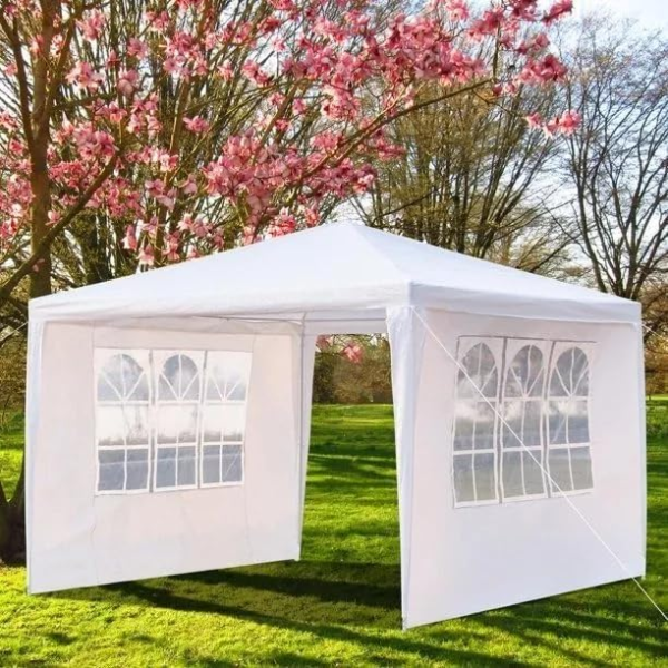 Toldo Carpa 3x3 m Armable con 4 Paredes Impermeable Portátil