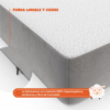 Colchon Individual 100 cm Colchoneta Plegable Con Maleta