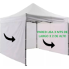 Set de 6 Paredes Cortinas 3x2 con Ventana Todo uso Impermeable