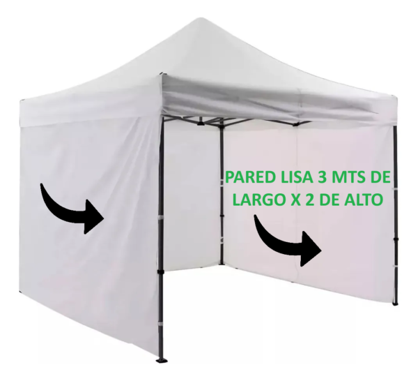 Set de 6 Paredes Cortinas 3x2 con Ventana Todo uso Impermeable