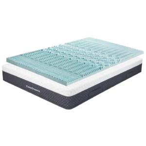 COMBO-COLORDREAMS-3 Colchon Queen Size En Caja De Espuma Con Cubrecolchon Topper