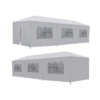 Toldo Carpa 3x9 m Armable Impermeable Con Paredes Ventana y Puerta Color Blanco